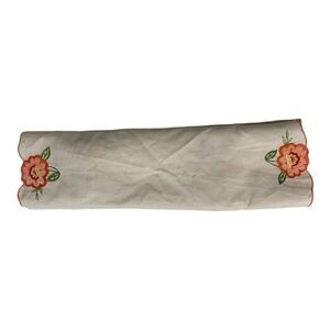 VTG 100% Cotton White Dinner Roll Biscuit Bread Basket Holder Warmer Liner 12"